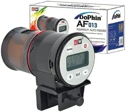 Dophi aquarium auto feeder for pellets and flakes with LCS display