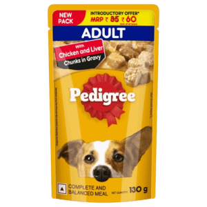 Pedigree Chicken and Liver Chunks in Gravy adult dog food