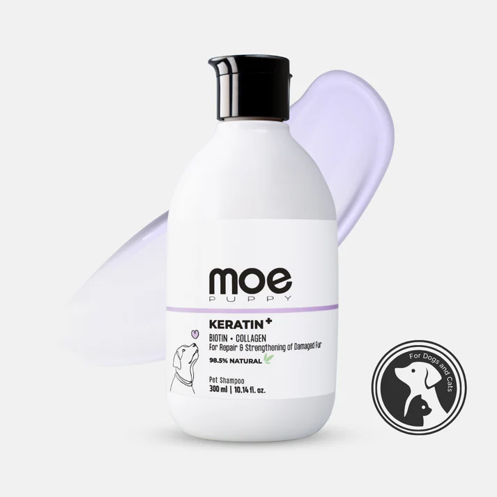Keratin_Hairfall_Shampoo_for_Dogs_Cats Moe Puppy Keratin+ best dog shampoo safe for cats and dogs