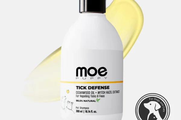 Moe Puppy Tick Defense tick shampoo for dogs against ticks and fleas