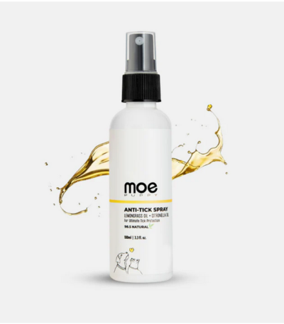 Moe Puppy Tick Spray 100ml tick spray for dogs and cats with lemongrass and citronella
