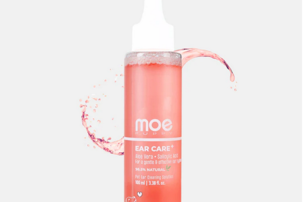 Moe Puppy Ear Care+ 100ml cat and dog ear care ear cleaning solution with aloe vera