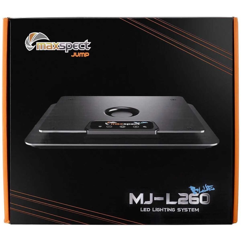 Maxspect MJL 260 Jump LED maxspect aquarium light over reef tank