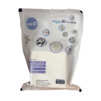 Close up of Cube One Bacto Block Bio Block showing ultra high porosity ceramic surface ideal for nitrifying bacteria colonization in aquariums
