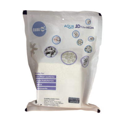 Close up of Cube One Bacto Block Bio Block showing ultra high porosity ceramic surface ideal for nitrifying bacteria colonization in aquariums