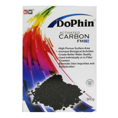 Dophin Activated Carbon Aquarium Filter Media for Freshwater and Marine Tanks India Dophin Activated Carbon aquarium filter media pack for freshwater and marine tanks available at Ocean Paws India