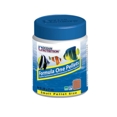 Ocean Nutrition Formula One Pellets marine fish food jar with 41 percent protein available at Ocean Paws India
