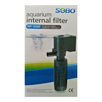 Sobo 1050F aquarium internal filter with sponge filtration for freshwater and saltwater fish tanks up to 1.5 feet